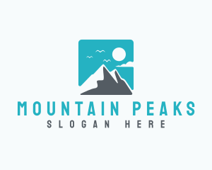 Himalayas - Mountain Peak Hiking logo design