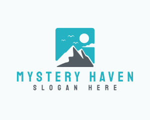 Mountain Peak Hiking logo design