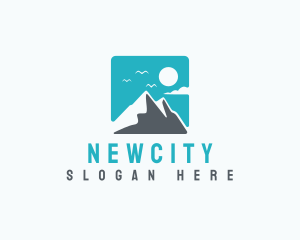 Mountain Peak Hiking logo design