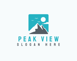 Mountain - Mountain Peak Hiking logo design