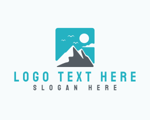 Himalayas - Mountain Peak Hiking logo design