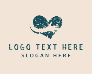 Textured - Love Hand Charity logo design