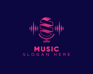 Podcast Mic Music Logo