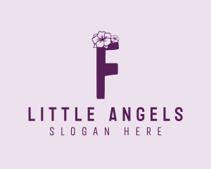 Hibiscus Spa Letter F Logo