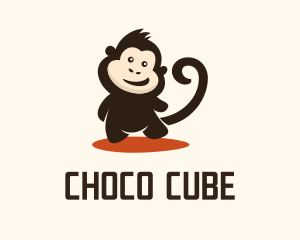 Cheeky - Happy Baby Monkey logo design