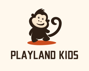 Happy Baby Monkey logo design