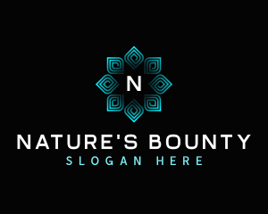 Nature Leaves Spa logo design