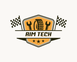 Racing Tire Automotive logo design