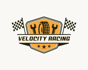 Racing Tire Automotive logo design