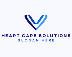 Generic Ribbon Heart  logo design