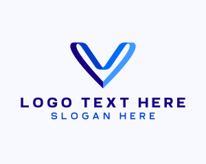 Digital Marketing - Generic Ribbon Heart logo design