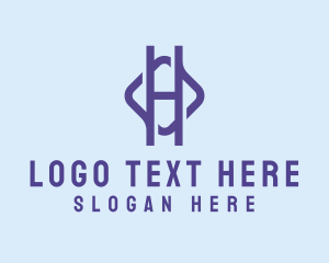 Framing - Simple Diamond Business Letter H logo design
