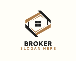 House Roof Broker logo design