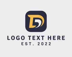 Firm - App Programming Letter D logo design