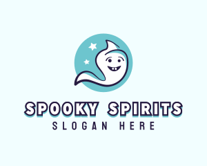 Halloween - Cartoon Halloween Ghost logo design