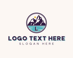 Lake - Outdoor Mountain Travel logo design