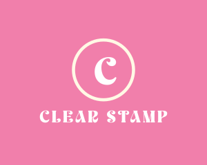 Feminine Cute Stamp logo design