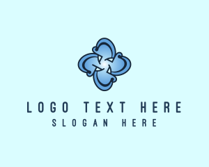 Salon - Floral Eco Spa logo design