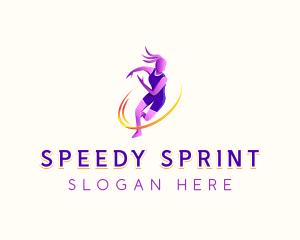 Sprint - Athletic Varsity Running logo design