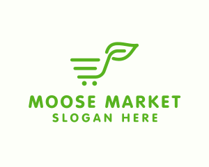 Leaf Market Cart logo design