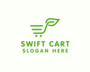 Leaf Market Cart logo design