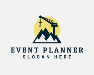 Heavy Duty - Crane Mountain Mining Equipment logo design