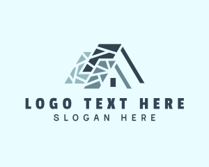Lease - Geometric Roof Repair logo design