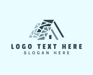 Geometric Roof Repair Logo