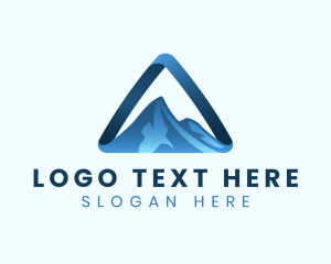 Explore - Triangle Mountain Summit logo design