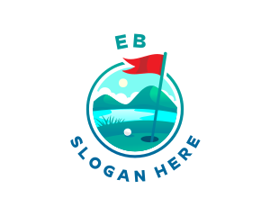 Golf Course Flag Logo