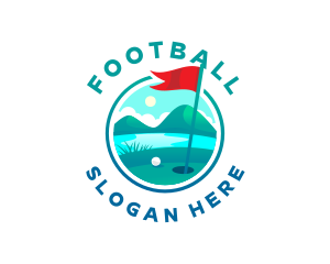 Golf Course Flag Logo