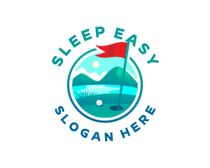 Golf Course Flag logo design