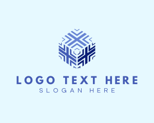 Polygon - Cube Box Technology logo design