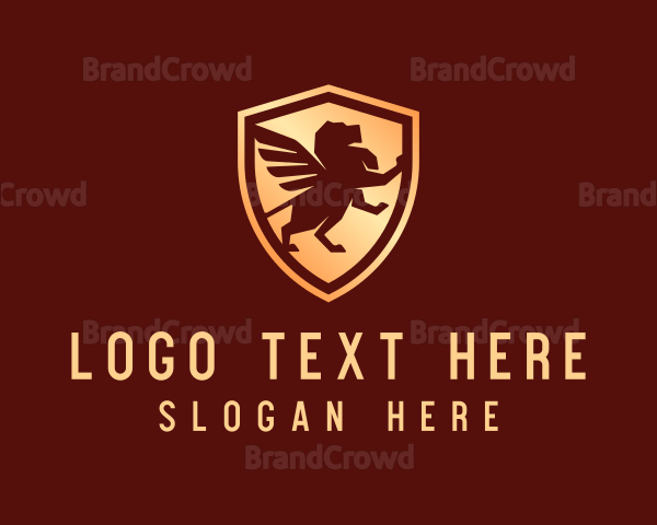 Winged Lion Security Logo