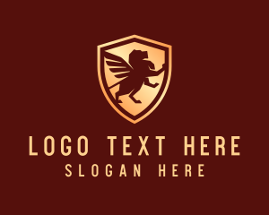 Partner - Winged Lion Security logo design