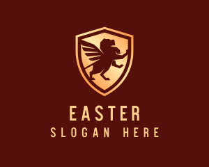 Clan - Winged Lion Security logo design