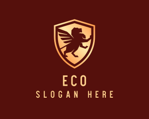 Corporate - Winged Lion Security logo design