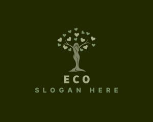 Environment Woman Tree Logo