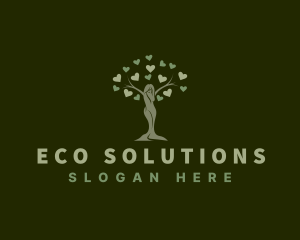 Environment - Environment Woman Tree logo design