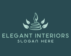 Scented Candle Spa Decor logo design