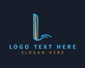 Digital - Modern Business Letter L logo design