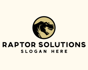 Beast Dinosaur Raptor logo design