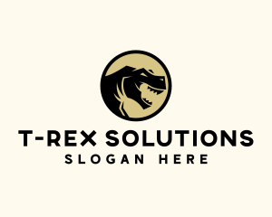 Tyrannosaurus - Beast Dinosaur Raptor logo design