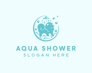 Shower - Dog Grooming Shower logo design