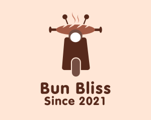 Buns - Bread Delivery Scooter logo design