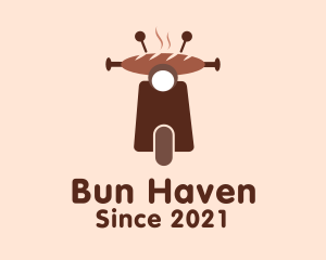 Buns - Bread Delivery Scooter logo design