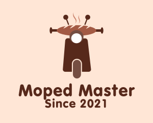 Moped - Bread Delivery Scooter logo design