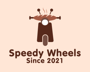 Scooter - Bread Delivery Scooter logo design