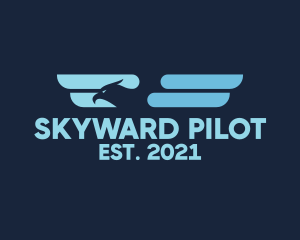 Pilot - Pilot Blue Eagle logo design