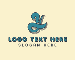 Liquor - Retro Cursive Letter Y logo design
